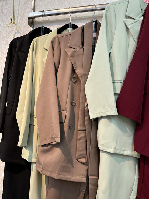 DEVASHOP Two Piece Suit  Blazer With Trouser